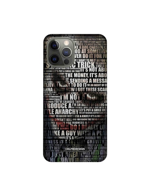 

CelfieDesign Black & White Joker Quotes Printed Slim Back Case for iPhone 12 Pro