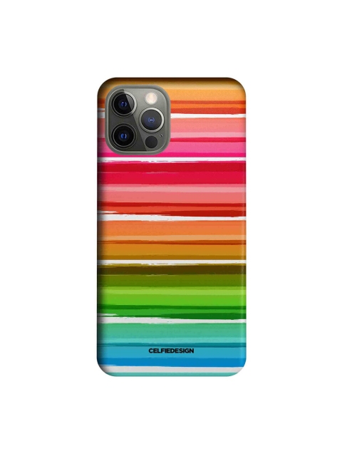 

CelfieDesign Multicoloured Colourful Brush Strokes Print iPhone 12 Pro Back Case, Multi