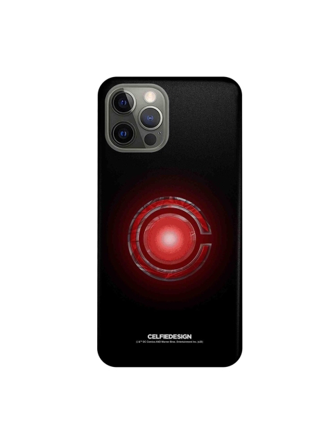 

CelfieDesign Cyborg Logo Printed iPhone 12 Pro Slim Back Case, Black