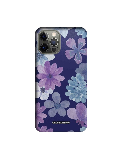 

CelfieDesign Blue Iris Floral Printed Slim Case For iPhone 12 Pro