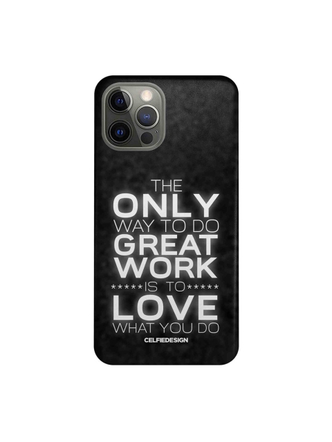 

CelfieDesign Black Love What You Do iPhone 12 Pro Slim Case