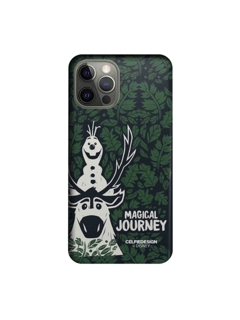 

CelfieDesign Olaf & Sven Printed iPhone 12 Pro Slim Back Case, Green