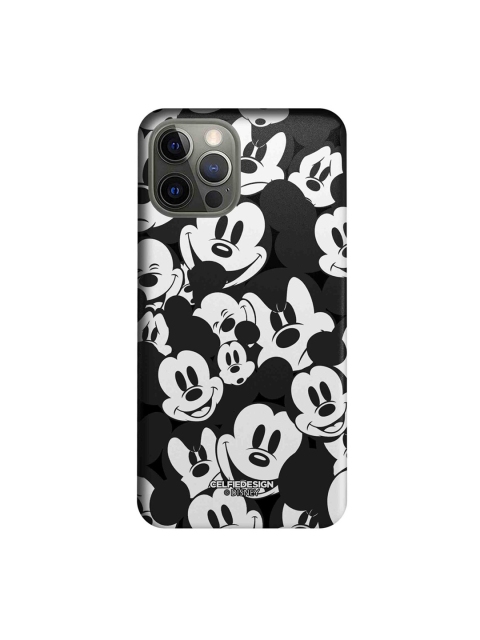 

CelfieDesign White & Black Mickey Smileys Slim Back Case for iPhone 12 Pro