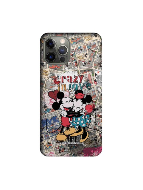 

CelfieDesign Multicoloured Crazy In Love Print iPhone 12 Pro Back Case, Multi