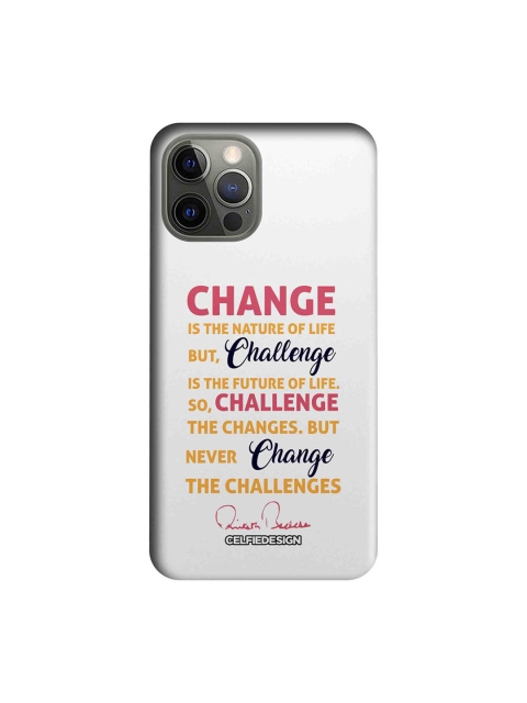 

CelfieDesign Multicolored Challenge AB Quotes iPhone 12 Pro Slim Back Case, Multi