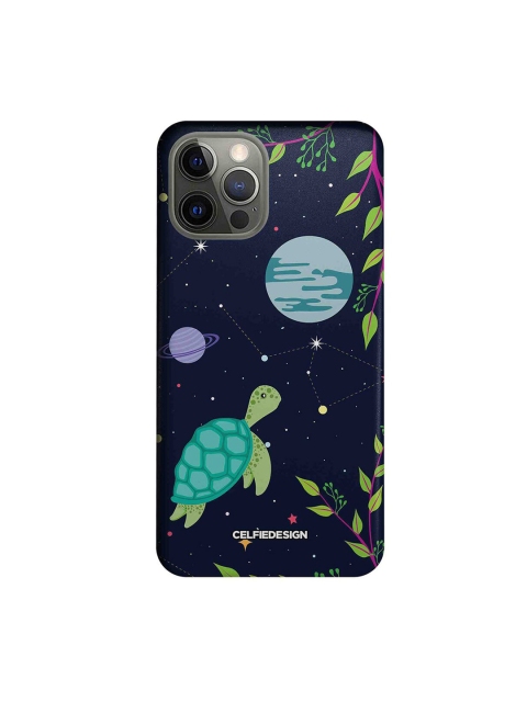 

CelfieDesign Blue & Green Space Turtle Printed iPhone 12 Pro Slim Back Case