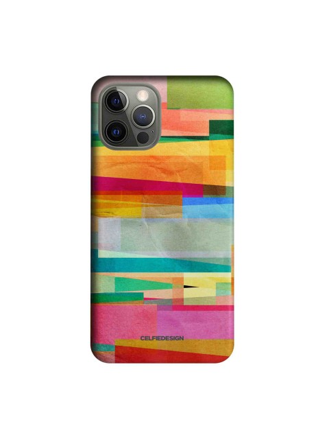 

CelfieDesign Multicoloured Abstract Fusion Print iPhone 12 Pro Back Case, Multi