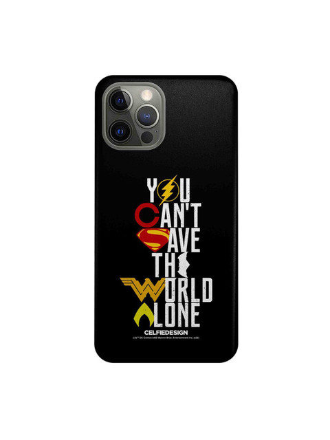 

CelfieDesign Black Justice League Motto Slim Back Case for iPhone 12 Pro