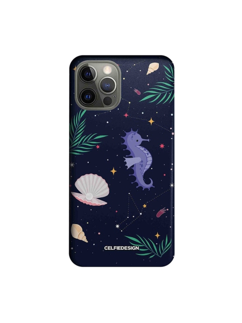 

CelfieDesign Navy Blue Space Beach Slim Back Case for iPhone 12 Pro
