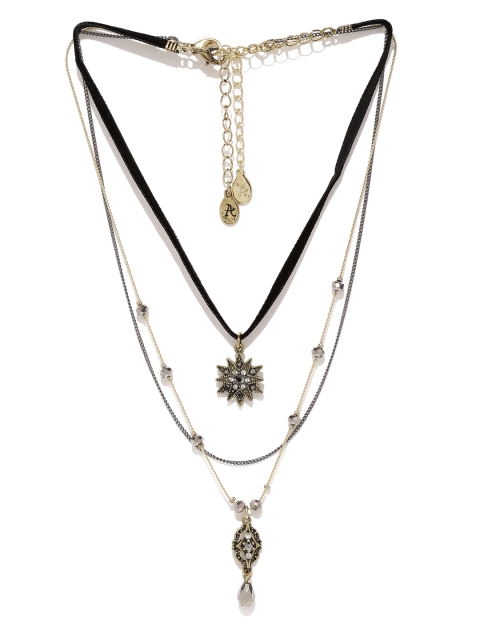 

Accessorize Set of 2 Stone-Studded Necklaces, Gold