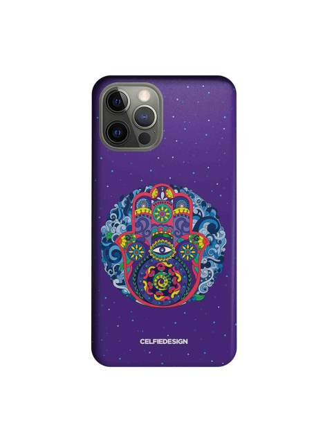 

CelfieDesign Multicoloured Humsa Mandala iPhone 12 Pro Slim Case, Multi