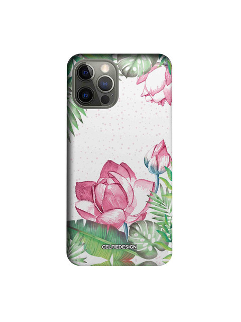 

CelfieDesign White & Pink Laotian Lotus iPhone 12 Pro Slim Back Case