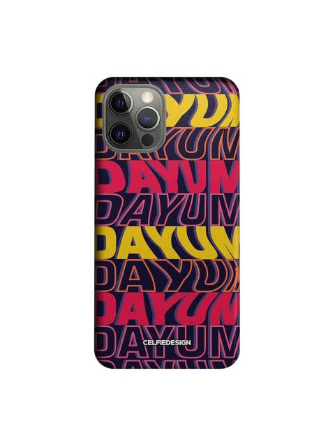 

CelfieDesign Navy Blue & Pink Dayum Printed iPhone 12 Pro Slim Back Case