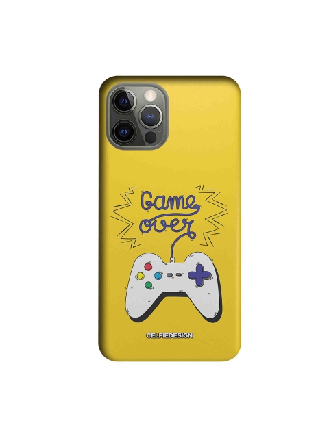

CelfieDesign Multicoloured Game Over Print iPhone 12 Pro Back Case, Multi