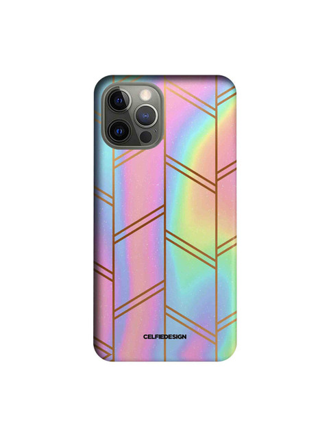 

CelfieDesign Pink Rainbow Galaxy iPhone 12 Pro Slim Back Case