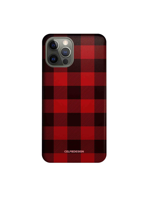 

CelfieDesign Checkmate Red Printed iPhone 12 Pro Slim Back Case