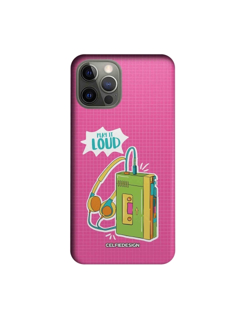 

CelfieDesign Multicoloured Walkman Print iPhone 12 Pro Back Case, Multi