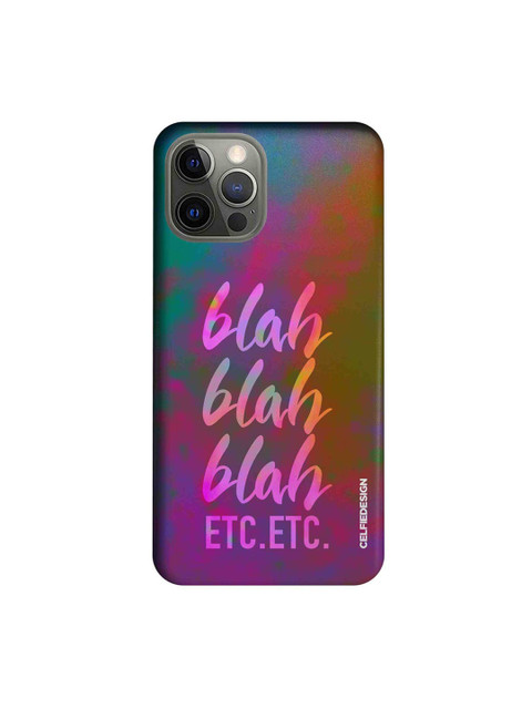 

CelfieDesign Typography Printed Slim Case For iPhone 12 Pro, Multi