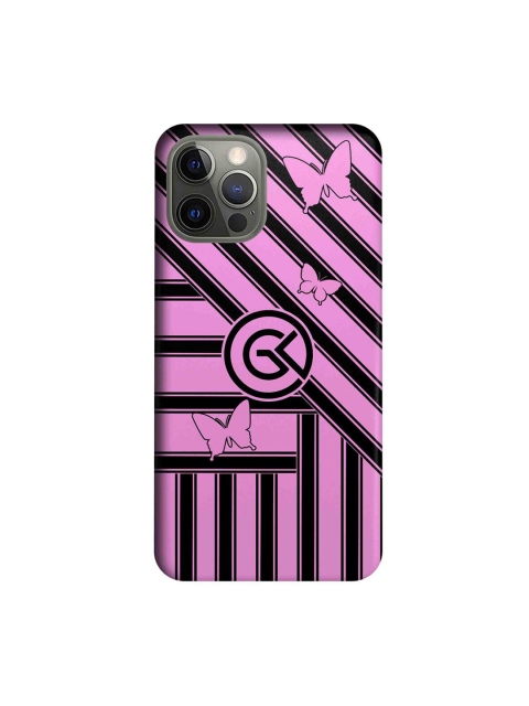 

CelfieDesign Pink & Black The Cycle Pink Print iPhone 12 Pro Back Case