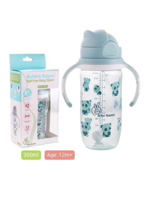 

R for Rabbit Kids Blue Bubble Straw Sipper - 300 ml