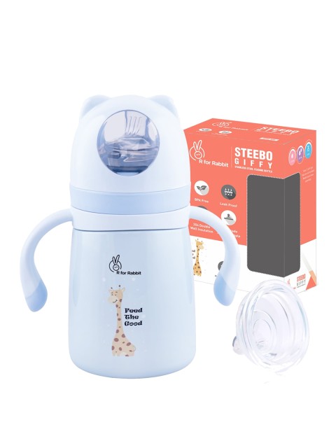 

R for Rabbit Blue Steebo Giffy Feeding Bottle 300 ml