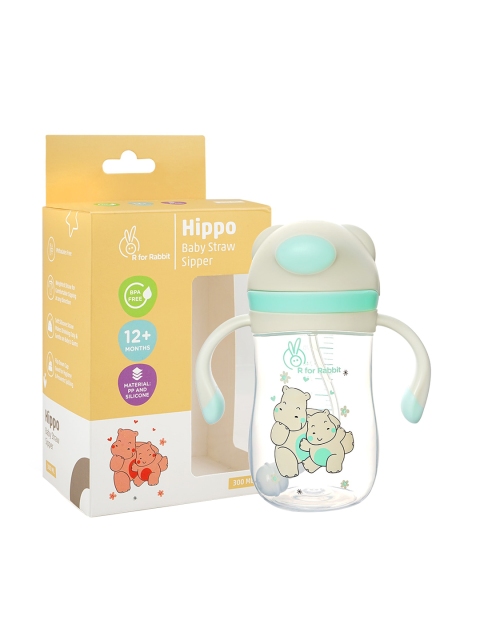 

R for Rabbit Kids Sea Green Hippo Baby Straw Sipper - 300 ml