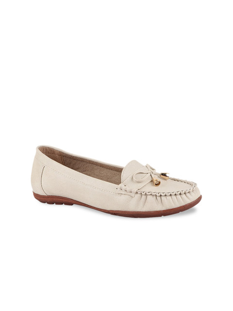 

THE WHITE POLE Women Beige Penny Loafers