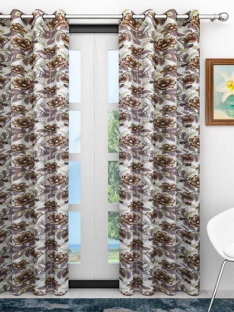 

Athom Trendz Multicoloured Floral Door Curtain, Multi
