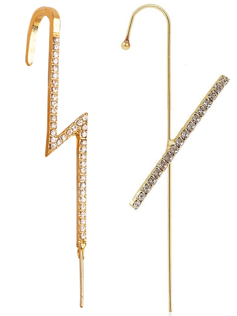 

Vembley Gold-Toned Spiked Ear Cuff Earrings