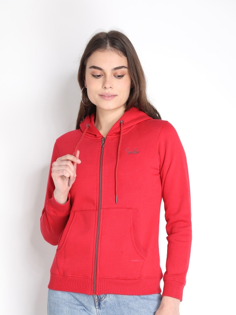 

LURE URBAN Women Red Hooded Sweatshirt