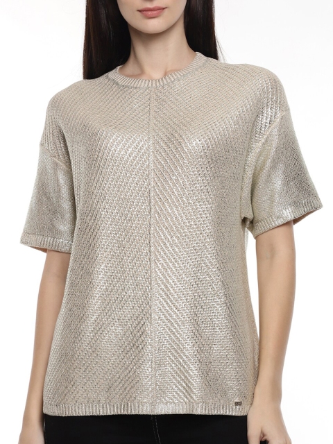 

Ted Baker Gold-Toned Woven Top