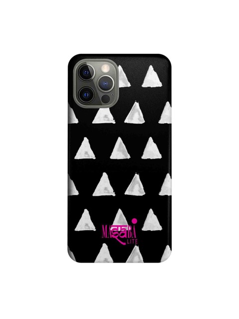 

CelfieDesign Black & White Masaba Cone Plastic iPhone 12 Pro Slim Back Case