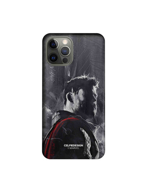 

CelfieDesign Grey & Black Charcoal Art Thor Plastic iPhone 12 Pro Slim Back Case