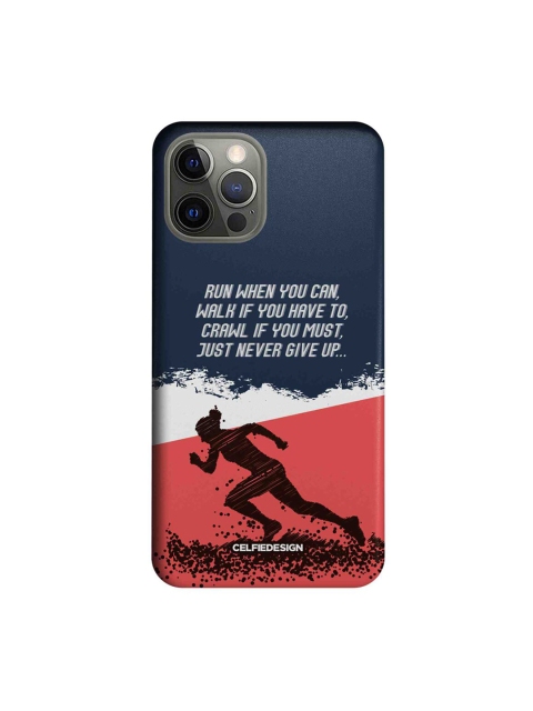 

CelfieDesign Blue & Coral Running Motivation iPhone 12 Pro Slim Back Case