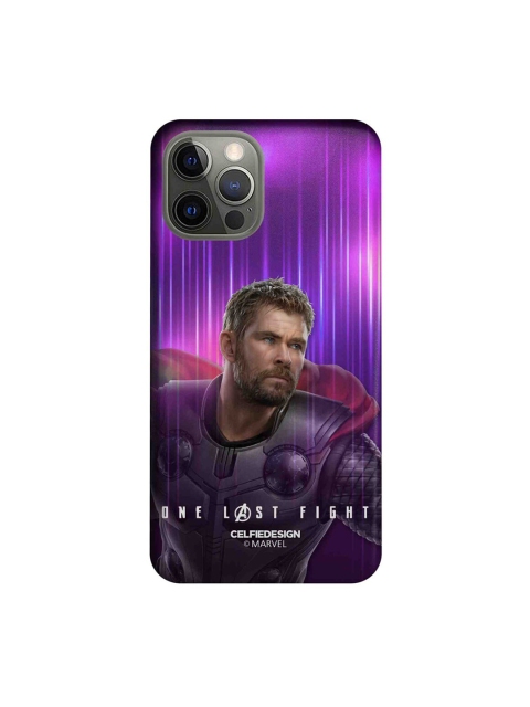 

CelfieDesign Purple & Silver One Last Fight iphone 12 Pro Slim Back Case