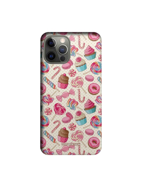 

CelfieDesign White & Pink Printed Plastic iPhone 12 Pro Slim Back Case
