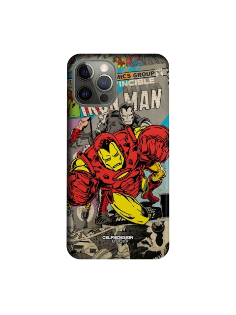 

CelfieDesign Grey & Red Comic Ironman Plastic iPhone 12 Pro Slim Back Case