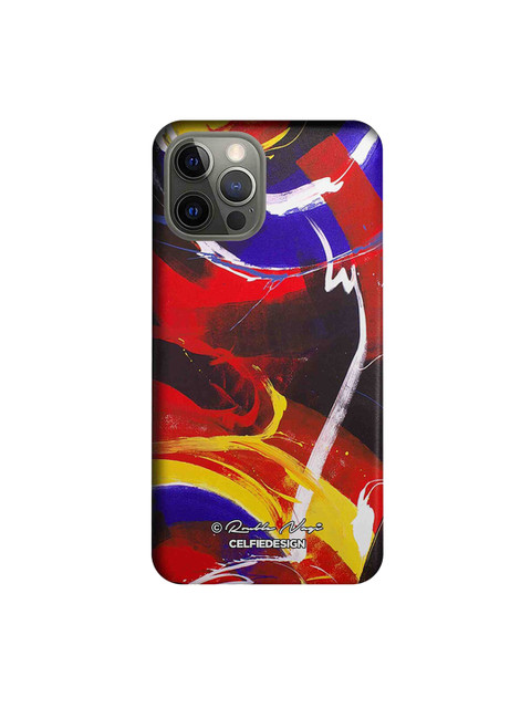 

CelfieDesign Red & Blue Printed Plastic iPhone 12 Pro Slim Back Case