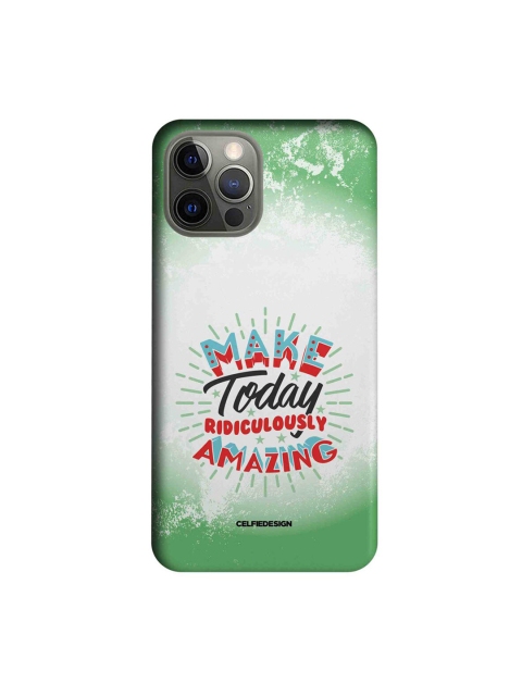 

CelfieDesign Green & White Ridiculously Amazing iPhone 12 Pro Slim Back Case
