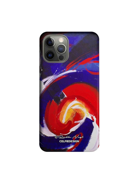 

CelfieDesign Blue & Red Waves iPhone 12 Pro Slim Back Case
