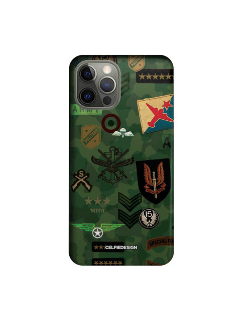 

CelfieDesign Green & Black Roger That iphone 12 Pro Slim Back Case