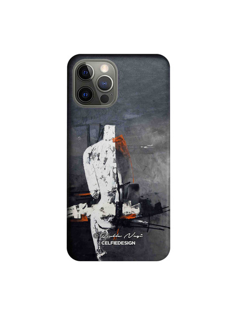 

CelfieDesign Grey & White New Open World iPhone 12 Pro Slim Back Case