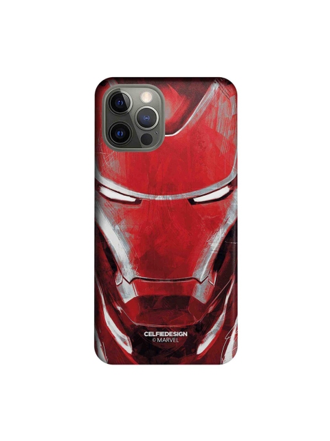

CelfieDesign Red & White Charcoal Art Iron man iPhone 12 Pro Slim Back Case