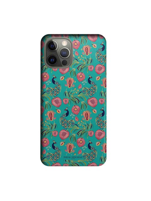 

CelfieDesign Teal Green & Pink Payal Singhal Anaar & Mor iPhone 12 Pro Slim Back Case