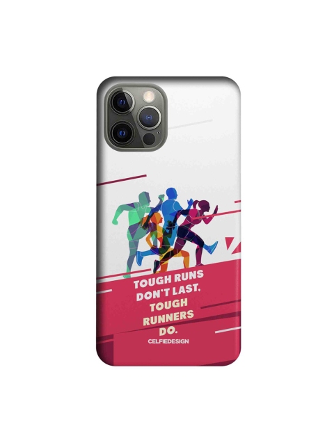 

CelfieDesign White & Red Tough Runners iPhone 12 Pro Slim Back Case