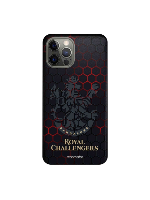 

CelfieDesign Black & Grey RCB Hex Pattern iPhone 12 Pro Slim Back Case