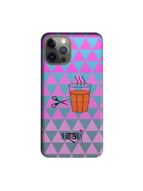 

CelfieDesign Violet & Teal Masaba Cutting Chai iPhone 12 Pro Slim Back Case