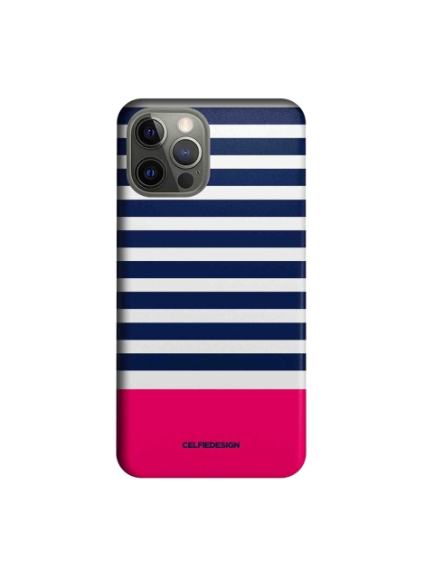 

CelfieDesign Blue & Pink Simply Stripes iPhone 12 Pro Slim Back Case