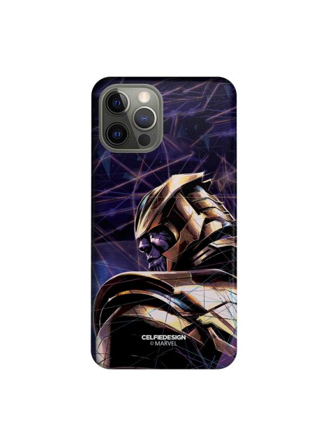 

CelfieDesign Purple & Gold Thanos on Edge iPhone 12 Pro Slim Back Case