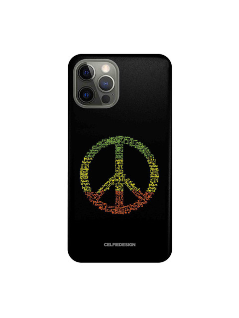 

CelfieDesign Black & Green Symbol Of Peace iPhone 12 Pro Slim Back Case